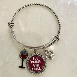 Dog and Wine Lover Bracelet